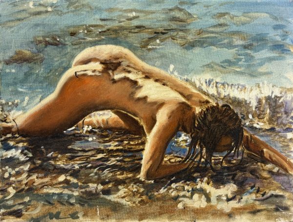 Woman in Water and Sand